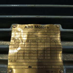 ABB 280kW E-Motor Plate