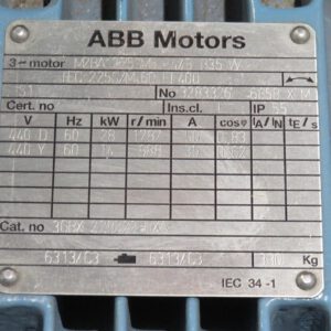 ABB AC-Motor 14/28 KW Description