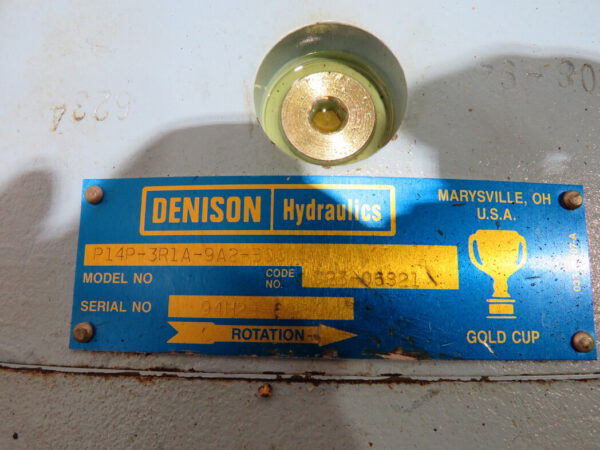 Denison P14 GOLD CUP Piston Pump / Motor